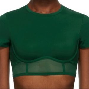 IVYxPARK Dark Green Crop Top